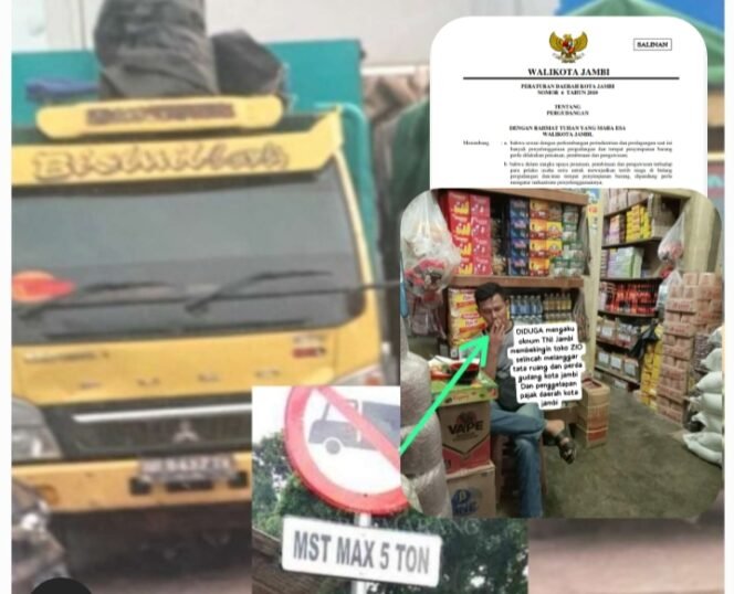 
					Rupa nya disinyalir Toko ZIO selincah yang melanggar Perda kota Jambi di bekingin oleh Oknum TNI JAMBI_