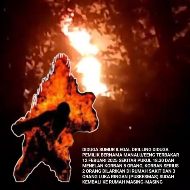 
					Breaking News! Sumur Ilegal Drilling Di Jebak Senami Batanghari Terbakar Diduga Pemilik Bernama Manalu/Eeng : Korban 5 Orang