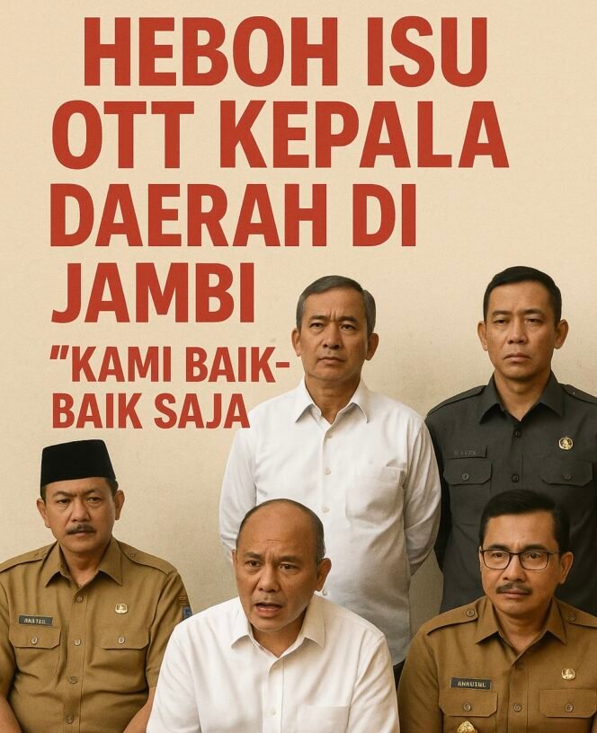 
					Heboh Isu OTT Kepala Daerah di Jambi, Sejumlah Pejabat Klarifikasi: “Kami Baik-Baik Saja”