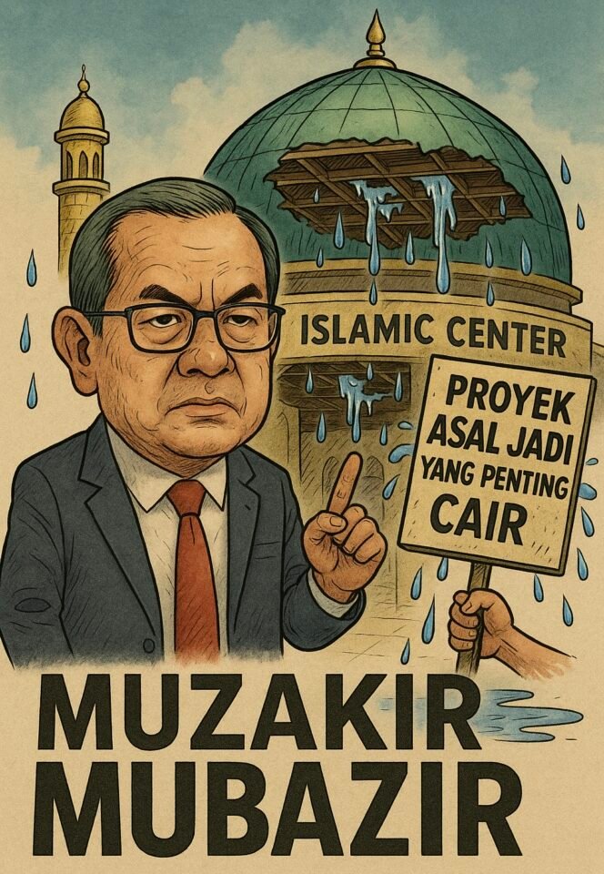 
					Masjid Islamic Center Jambi Bocor, Netizen Geram: Muzakir Mubazir Disorot!