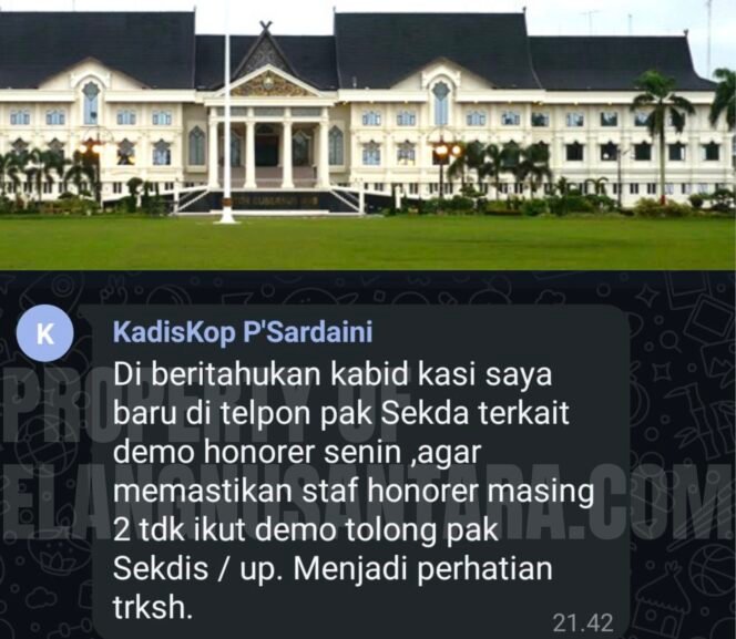 
					Dilarang Demo! Intervensi dan Intimidasi Honorer: Sekda dan OPD Provinsi Jambi Melampaui Batas!
