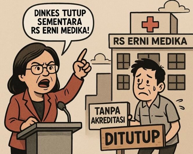 
					Diduga Malpraktik, DPRD Desak Dinkes Tutup Sementara RS Erni Medika yang Tak Kantongi Akreditasi