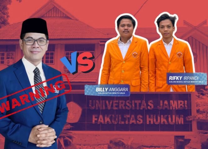 
					Dinamika Pilgub di FH UNJA: Pasangan Bily Irpan VS Politisi PAN, Demokrasi Kampus atau Panggung Politik Murahan?