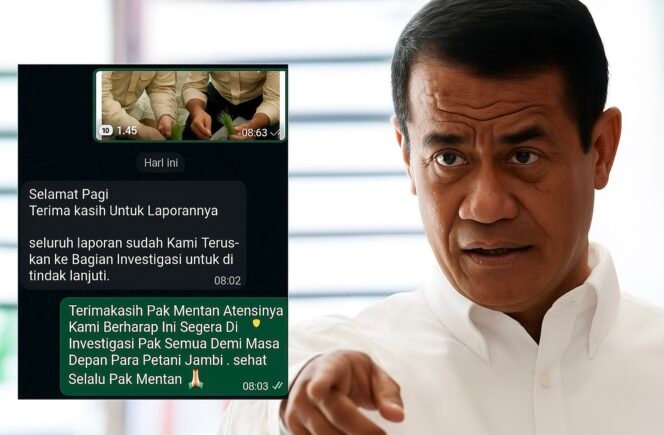 
					Amran Sulaiman Respon Cepat Dugaan Korupsi Oplah 2024 Jambi: Sudah Diteruskan ke Bagian Investigasi Kementan RI