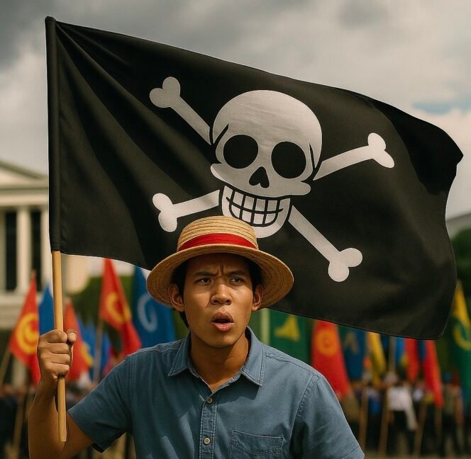 
					Jolly Roger Diserang, Bendera Partai Disucikan: Siapa Sebenarnya Biang Kerusuhan di NKRI?