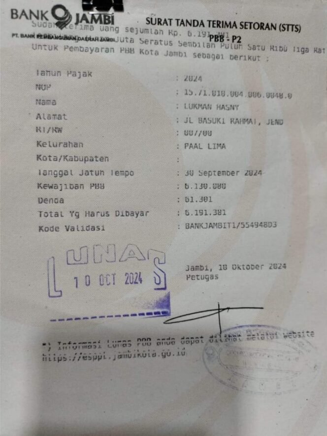 
					Diduga RS Mitra Kota Baru 11 Tahun Tidak Bayar PBB: Polda Jambi Diminta Ungkap Mafia Pajak ini!