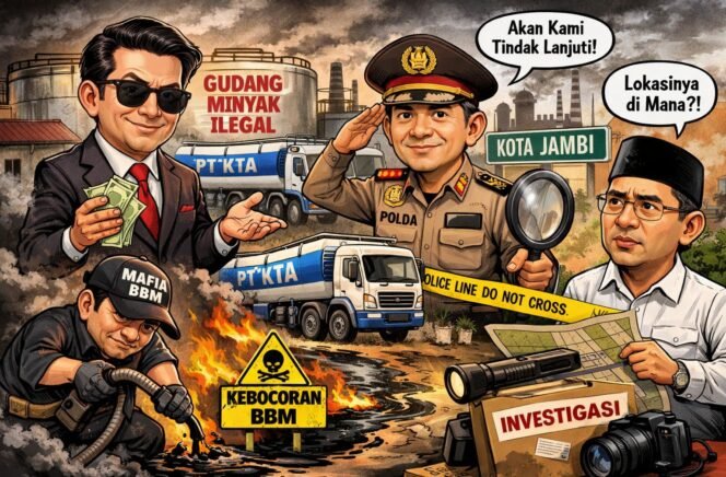 
					Sorotan Publik Menguat, Dugaan Dalang Mafia BBM Ilegal Terkuak: Warganet Seret Nama Andri Tan Bos PT KTA dan Gudang Eko Sanjaya