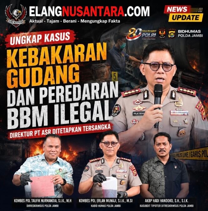 
					Ketua DPW PWDPI Provinsi Jambi: Pengungkapan Kasus BBM Ilegal oleh Ditreskrimsus Polda Jambi Patut Diapresiasi!