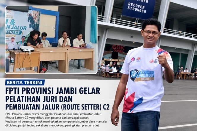 
					Menuju Kejuaraan Berkualitas, FPTI Jambi Gelar Pelatihan Juri dan Pembuatan Jalur SDM
