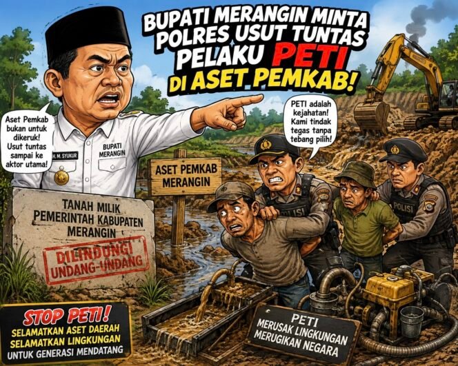 
					Bupati Merangin M Syukur Minta Polisi Usut Tuntas Aktivitas PETI di Atas Aset Pemkab