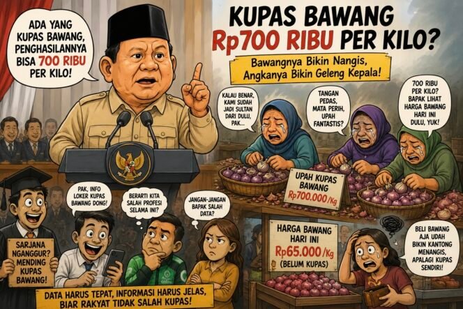 
					Kupas Bawang Rp700 Ribu Sekilo: Bawangnya yang Mahal atau Logika Kita yang Pedas?