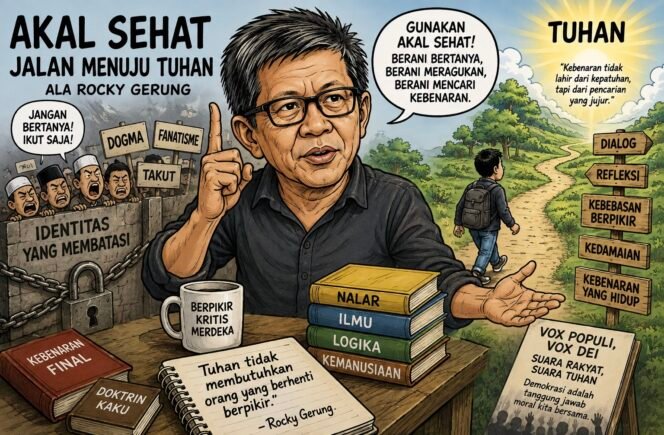 
					Akal Sehat ala Rocky Gerung: Ketika Nalar Dijadikan Jalan Mencari Tuhan