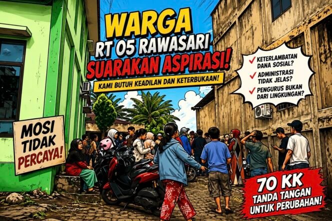 
					Warga RT 05 Rawasari Geruduk Kantor Lurah: Desak Walikota Maulana Untuk Evaluasi dan Berhentikan Ketua RT!