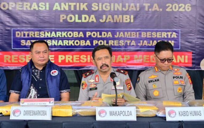 
					Operasi Antik Siginjai 2026: Polda Jambi Ungkap 154 Kasus, 236 Tersangka Diamankan