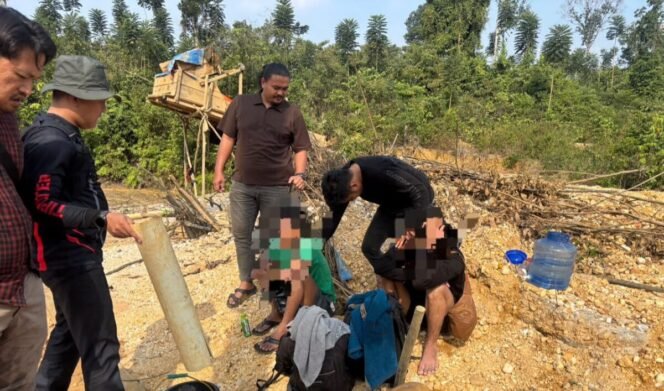 
					Unit Tipidter Polres Merangin Amankan Dua Terduga Pelaku PETI di Talang Kawo
