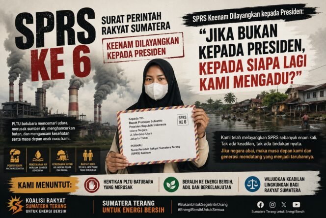 
					SPRS Keenam Disampaikan ke Presiden, LTB Desak Pemerintah Selamatkan Lingkungan Sumatera